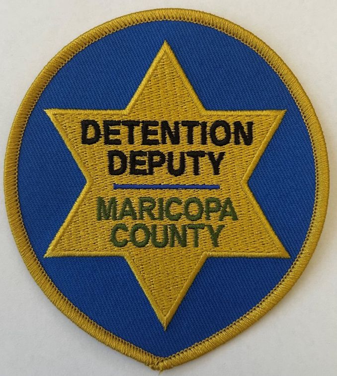 MARICOPA COUNTY SHERIFF'S OFFICE DETENTION DEPUTY SHOULDER PATCH - VELCRO.